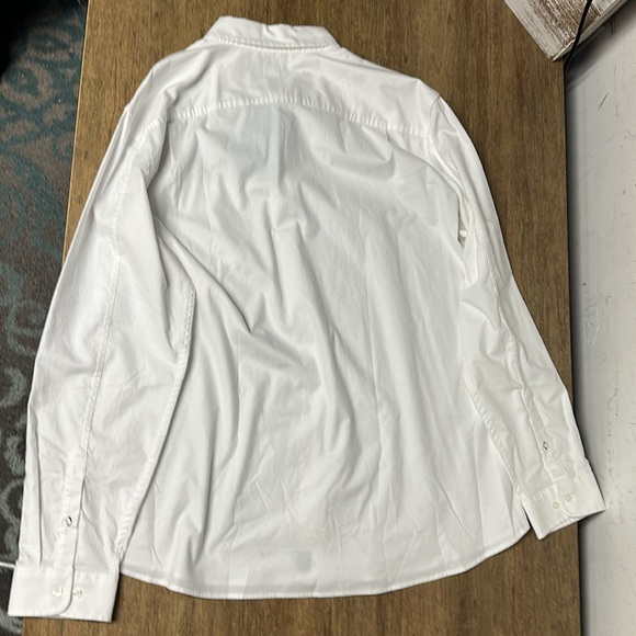 LL Bean Nwt tall true cool slightly fitted stretchy white button down shirt - Picture 8 of 8